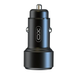 Автомобільний зарядний пристрій з швидкою зарядою XO CC42 |1USB/1Type-C, 38W, PD20W+QC3.0 18W| Чорний