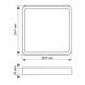 Стельовий LED світильник VIDEX квадратний 24W, 5000K, 220V Чорний VL-DLSS-245B