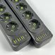 Мережевий подовжувач 2м на 5 розеток + 3USB + Type-C UA Power F25U мережевий фільтр з USB 63258