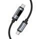 Кабель Type-C to Type-C з швидкою зарядкою 240W та цифровим дисплеєм HOCO U148 1.2м Чорний