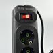 Мережевий подовжувач 4м на 5 розеток + 3USB + Type-C UA Power F25U мережевий фільтр з USB 63259