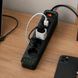Мережевий подовжувач 4м на 5 розеток + 3USB + Type-C UA Power F25U мережевий фільтр з USB 63259