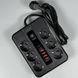 Подовжувач мережевий фільтр 3 м на 6 розеток + 4USB + 2Type-C 3000W Power Socket F54-2PD Чорний