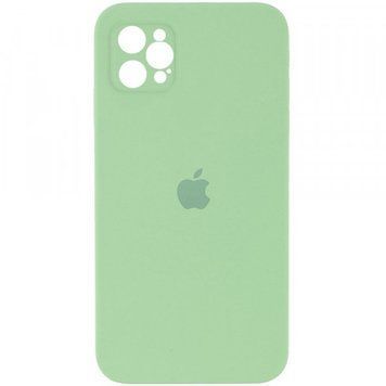 Силіконовий Чохол на iPhone 12 Pro 6.1" повний захист камери Silicone Case 100% Зелений