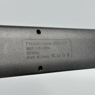Мережевий подовжувач 6м на 5 розеток + 3USB + Type-C UA Power F25U мережевий фільтр з USB 63260