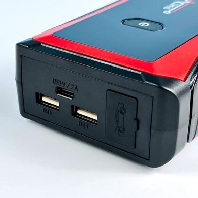 Автомобільний пуско-зарядний пристрій Бустер Jump Starter J17 28000mAh, 2USB+1Type-C Чорно-червоний 49634
