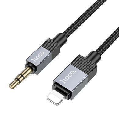 Кабель AUX to Lightning 1м HOCO UPA32A Чорний