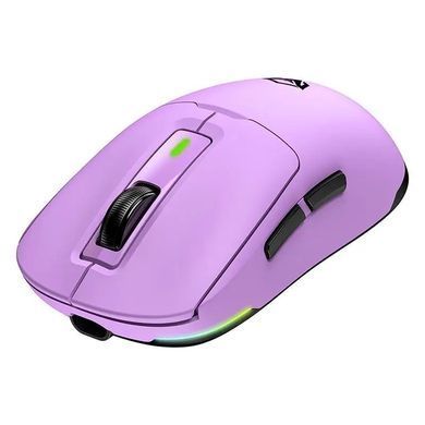 Мишка безпровідна ігрова MEETION GW24 2.4G/Bluetooth, 8000 DPI, 6кн., RGB, 600mAh Фіолетовий