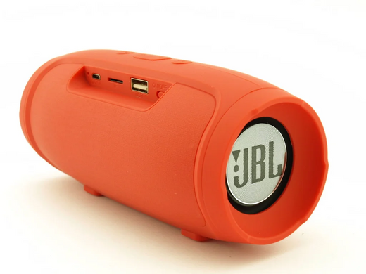 Портативна бездротова Bluetooth колонка павербанк з MicroSD-картою пам'яті, FM-Radio JBL Charge Mini 3+ Червоний