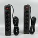 Мережевий подовжувач 6м на 5 розеток + 3USB + Type-C UA Power F25U мережевий фільтр з USB 63260