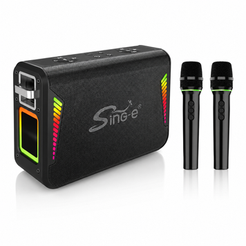 Колонка з мікрофонами Sing-e CQS-S553 караоке колонка портативна Bluetooth колонка 120W бездротова колонка з мікрофонами