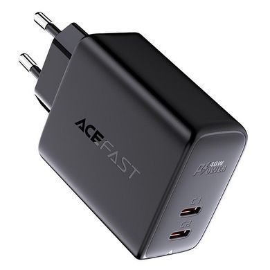 Зарядний пристрій із швидкою зарядкою ACEFAST A9 PD40W 2Type-C Чорний