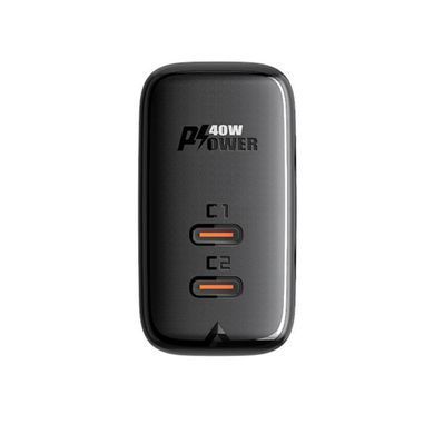 Зарядний пристрій із швидкою зарядкою ACEFAST A9 PD40W 2Type-C Чорний