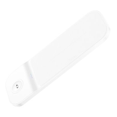 Безпровідний зарядний пристрій 3в1 для годинника Samsung, гарнітури HOCO CQ6 15W Білий
