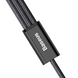 Кабель 3в1 для зарядки телефону MicroUSB + TypeC + Lightning 3-in-1BASEUS Combo Rapid Series |1.2м 3A| Чорний