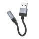Кабель AUX to USB аудіо конвертер HOCO UPA32D Clever 0.15 м Чорний