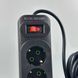 Мережевий подовжувач 4м на 4 розетки + 3USB + Type-C UA Power F24U мережевий фільтр з USB 65686