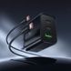 Зарядний пристрій із швидкою зарядкою 65W та кабелем Type-C to Type-C HOCO N75 2Type-C + 1USB Чорний