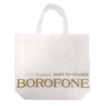 Екологічна багаторазова сумка шопер BOROFONE BN201 40*30*10 см Білий