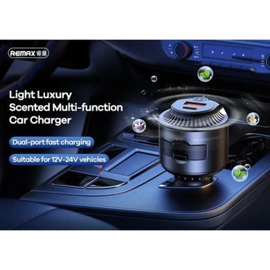 Автомобільний зарядний пристрій з швидкою зарядкою REMAX RCC353 з освіжувачем повітря USB/Type-C 60W Чорний