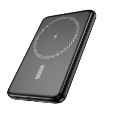 Павербанк зі швидкою 20W та безпровідною зарядкою MagSafe 5000mAh HOCO J140A 1Type-C Чорний