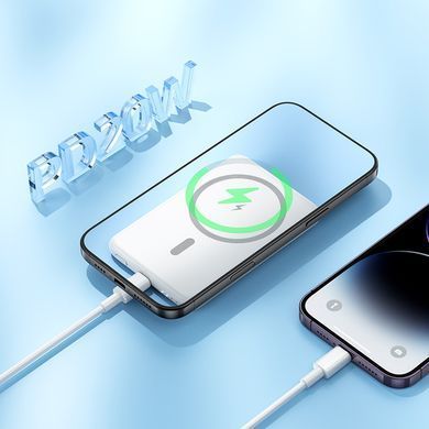 Павербанк зі швидкою 20W та безпровідною зарядкою MagSafe 5000mAh HOCO J140A 1Type-C Чорний