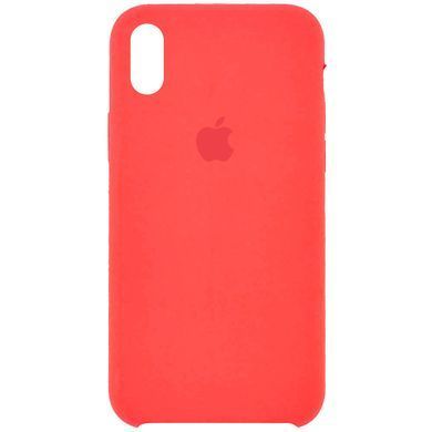 Силіконовий Чохол на iPhone XS Max 6.5" із закритим низом Silicone Case 100% Original Кораловий