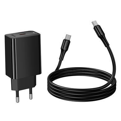 Зарядний пристрій із швидкою зарядкою і кабелем C to C 60W HOCO CS93A PD 20W Type-C
