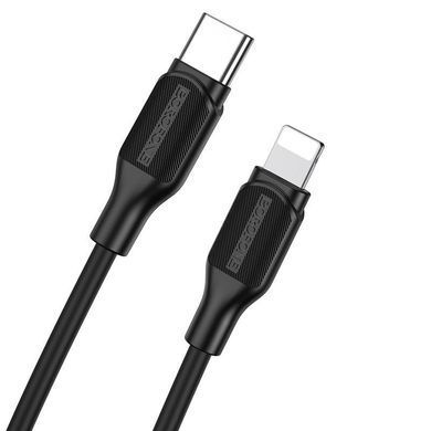 Кабель Type-C to Lightning зі швидкою зарядкою PD20W BOROFONE BX42 1m 3A Чорний