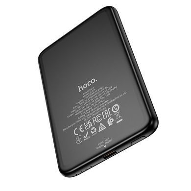 Павербанк зі швидкою 20W та безпровідною зарядкою MagSafe 5000mAh HOCO J140A 1Type-C Чорний