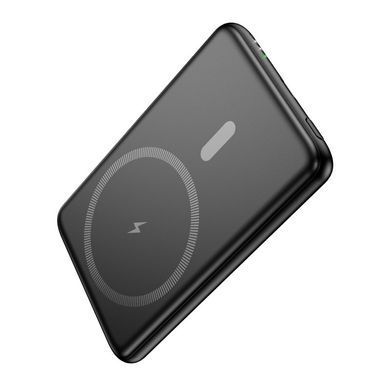 Павербанк зі швидкою 20W та безпровідною зарядкою MagSafe 5000mAh HOCO J140A 1Type-C Чорний