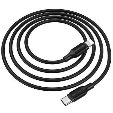 Кабель Type-C to Lightning зі швидкою зарядкою PD20W BOROFONE BX42 1m 3A Чорний