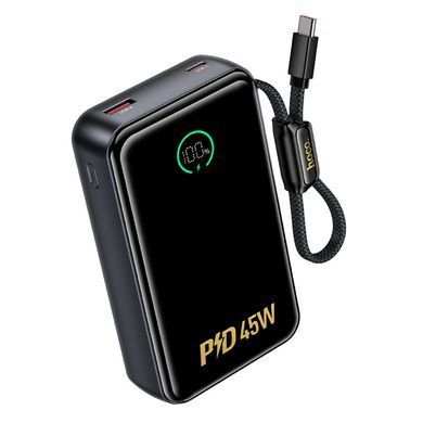 Павербанк 20000 mAh повербанк зі швидкою зарядкою 45W HOCO Q54 power bank повер бенк з кабелем