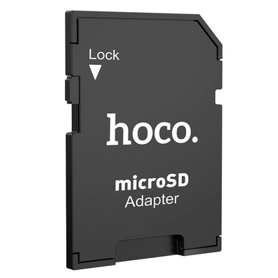 Перехідник, адаптер для карт пам'яті HOCO TF to SD card HB22 Чорний