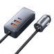 Автомобільний зарядний пристрій в прикурювач (автозарядка) BASEUS Share Together 2USB/Type-C 3A 120W Сірий