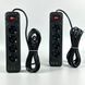 Мережевий подовжувач 6м на 4 розетки + 3USB + Type-C UA Power F24U мережевий фільтр з USB 65687