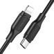 Кабель Type-C to Lightning зі швидкою зарядкою PD20W BOROFONE BX42 1m 3A Чорний