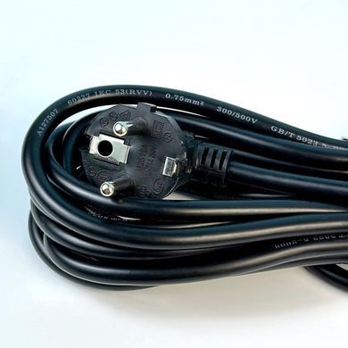 Подовжувач мережевий переноска 6м на 4 розетки + 3USB UA Power F15U Чорний 48635