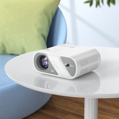 Безпровідний WiFi/Bluetooth проектор HOCO DT1 1280*720P, 2.69", 1.2 м Білий