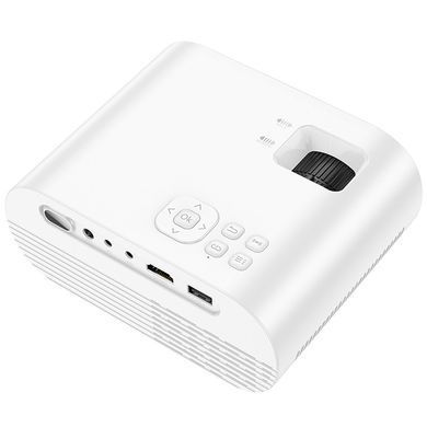 Безпровідний WiFi/Bluetooth проектор HOCO DT1 1280*720P, 2.69", 1.2 м Білий