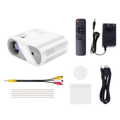 Безпровідний WiFi/Bluetooth проектор HOCO DT1 1280*720P, 2.69", 1.2 м Білий