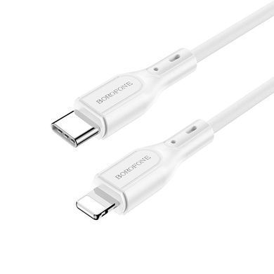 Кабель із швидкою зарядкою Type-C to Lightning Apple BOROFONE BX66 1м/PD 20W Білий