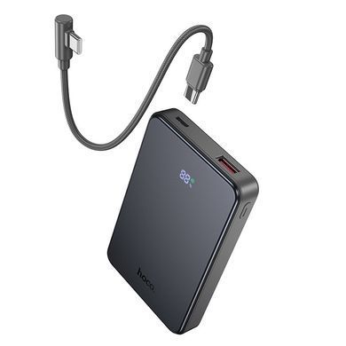 Павербанк 10000mAh зі швидкою зарядкою 22.5W та кабелем Type-C-Type-C HOCO J170 2Type-C, 1USB Сірий