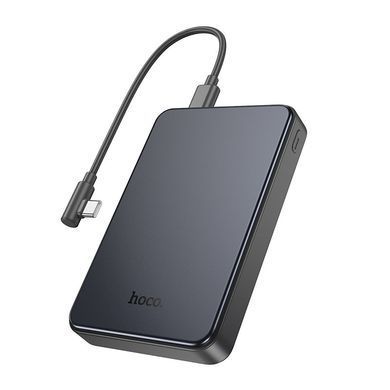 Павербанк 10000mAh зі швидкою зарядкою 22.5W та кабелем Type-C-Type-C HOCO J170 2Type-C, 1USB Сірий