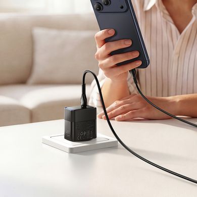 Зарядка з швидкою зарядкою 40W зарядний пристрій з кабелем Type-C HOCO CS113A швидка зарядка для телефона