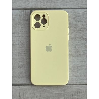 Силіконовий Чохол на iPhone 11 Pro Max 6.5" повний захист камери Silicone Case 100% Пастельно жовтий