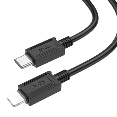 Кабель для заряджання зі швидкою зарядкою Type-C to Lightning Apple iPhone HOCO X73 100см/20W Чорний