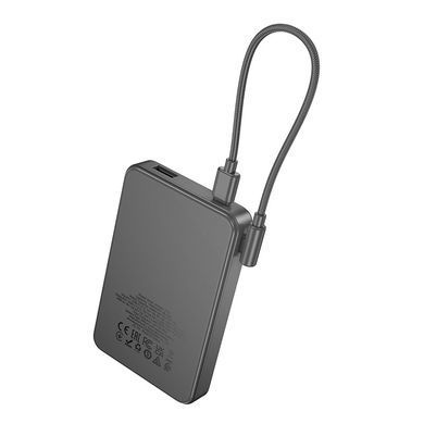 Павербанк 10000mAh зі швидкою зарядкою 22.5W та кабелем Type-C-Type-C HOCO J170 2Type-C, 1USB Сірий