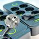 Подовжувач мережевий переноска 2 метри на 6 розеток +4USB+1Type-C UA Power F06U Чорний 45206