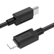 Кабель для заряджання зі швидкою зарядкою Type-C to Lightning Apple iPhone HOCO X73 100см/20W Чорний